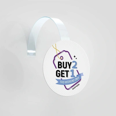 Shelf Wobbler Circle - 140mm